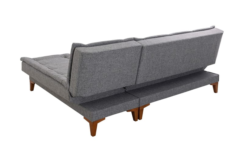 Hunterville Sovesofa m. Divan 4-seters 107x205 - Mørkegrå - Møbler - Sofaer - Sovesofaer