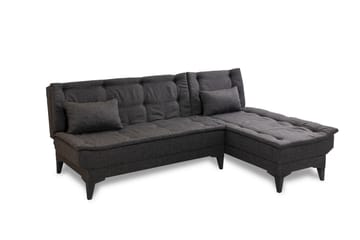Hunterville Sovesofa med Sjeselong 4-seter - Antrasitt - Møbler - Sofaer - Sovesofaer