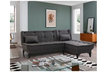 Hunterville Sovesofa med Sjeselong 4-seter - Antrasitt - Møbler - Sofaer - Sovesofaer