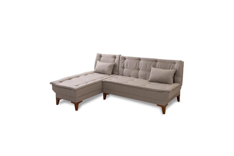 Hunterville Sovesofa med Sjeselong 4-seter - Beige - Møbler - Sofaer - Sovesofaer