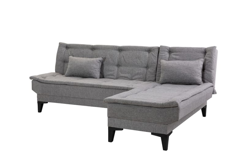 Hunterville Sovesofa med Sjeselong 4-seter - Grå - Møbler - Sofaer - Sovesofaer