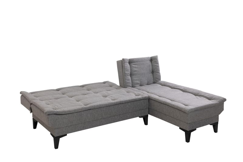 Hunterville Sovesofa med Sjeselong 4-seter - Grå - Møbler - Sofaer - Sovesofaer