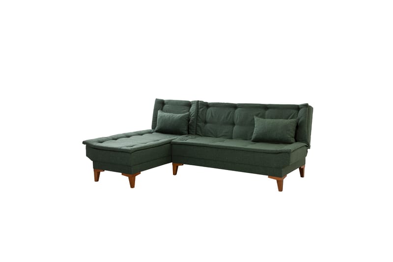 Hunterville Sovesofa med Sjeselong 4-seter - Grønn - Møbler - Sofaer - Sovesofaer
