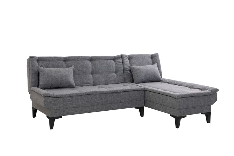 Hunterville Sovesofa med Sjeselong 4-seter - Mørkegrå - Møbler - Sofaer - Sovesofaer