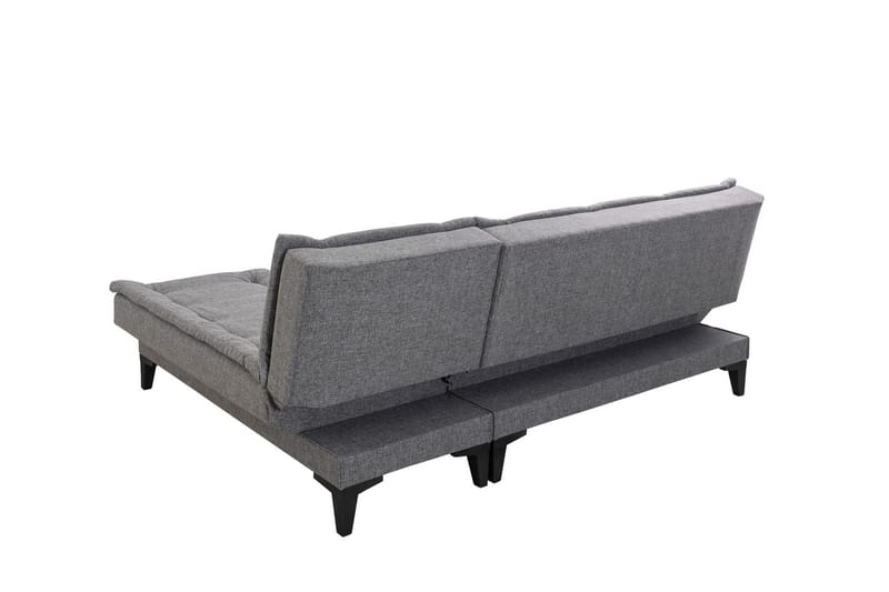 Hunterville Sovesofa med Sjeselong 4-seter - Mørkegrå - Møbler - Sofaer - Sovesofaer