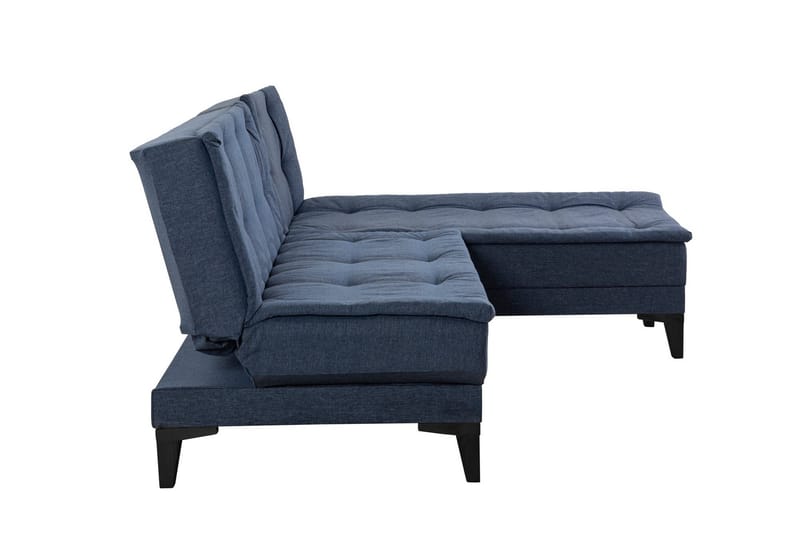 Hunterville Sovesofa med Sjeselong 4-seter - Marineblå - Møbler - Sofaer - Sovesofaer