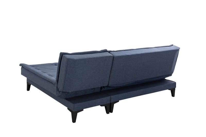 Hunterville Sovesofa med Sjeselong 4-seter - Marineblå - Møbler - Sofaer - Sovesofaer