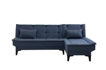 Hunterville Sovesofa med Sjeselong 4-seter - Marineblå - Møbler - Sofaer - Sovesofaer