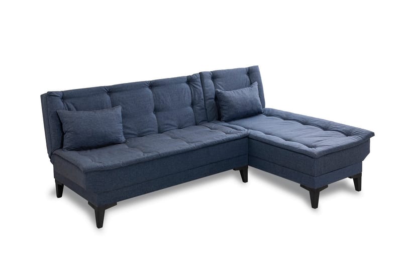 Hunterville Sovesofa med Sjeselong 4-seter - Marineblå - Møbler - Sofaer - Sovesofaer