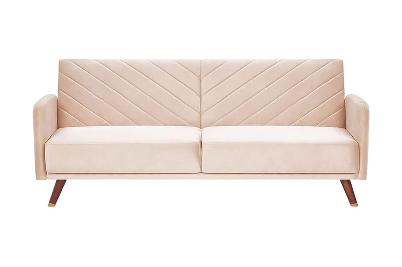 Induja 3-seters Sovesofa, Fløyel/Beige