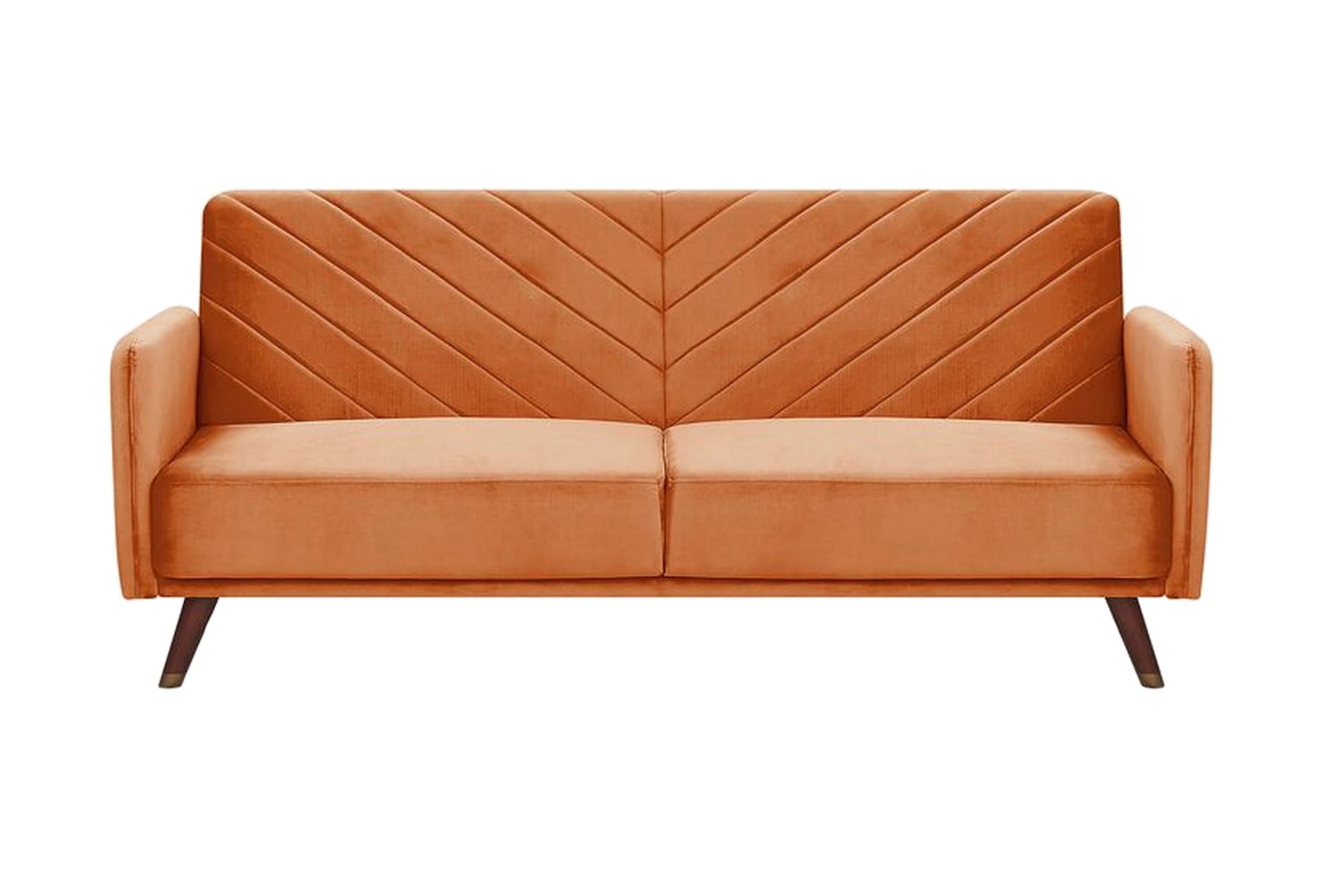 Induja 3-seters Sovesofa - Fløyel/Oransje