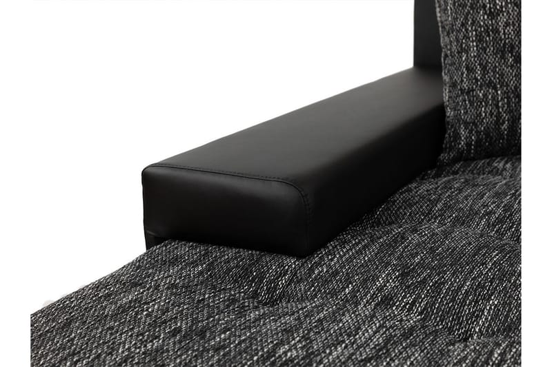 Irja Sovesofa med Sjeselong 3-seter i Kunstlær - Hvit / Grå - Møbler - Sofaer - Sovesofaer