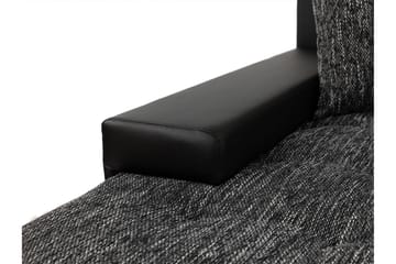 Irja Sovesofa med Sjeselong 3-seter i Plysj - Grå - Møbler - Sofaer - Sovesofaer