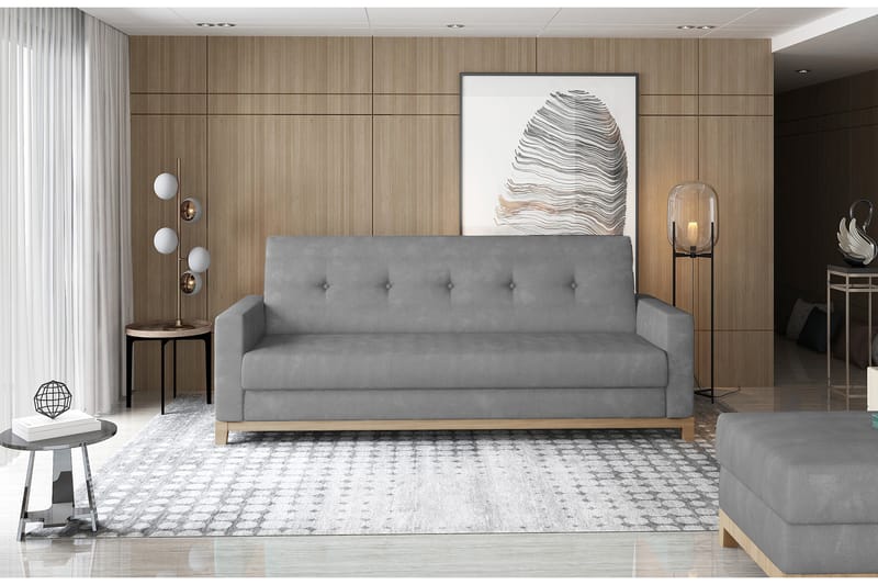 Iselene 2-seter Sovesofa - Grå - Møbler - Sofaer - Sovesofaer
