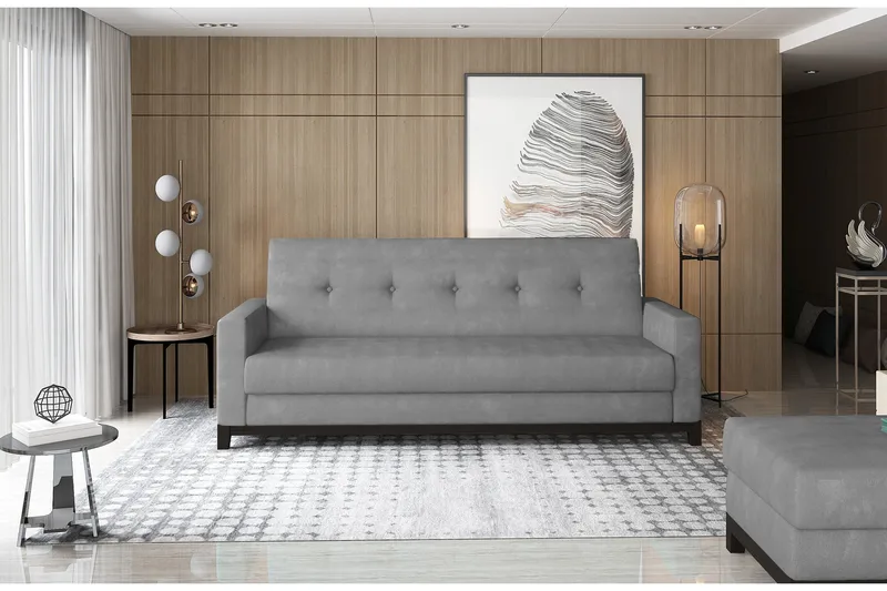 Iselene 2-seter Sovesofa - Grå - Møbler - Sofaer - Sovesofaer