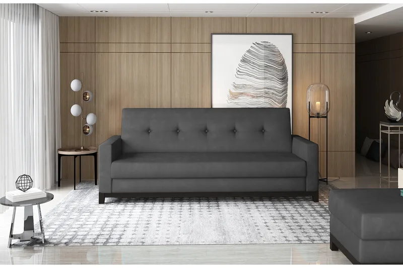 Iselene 2-seter Sovesofa, Grå