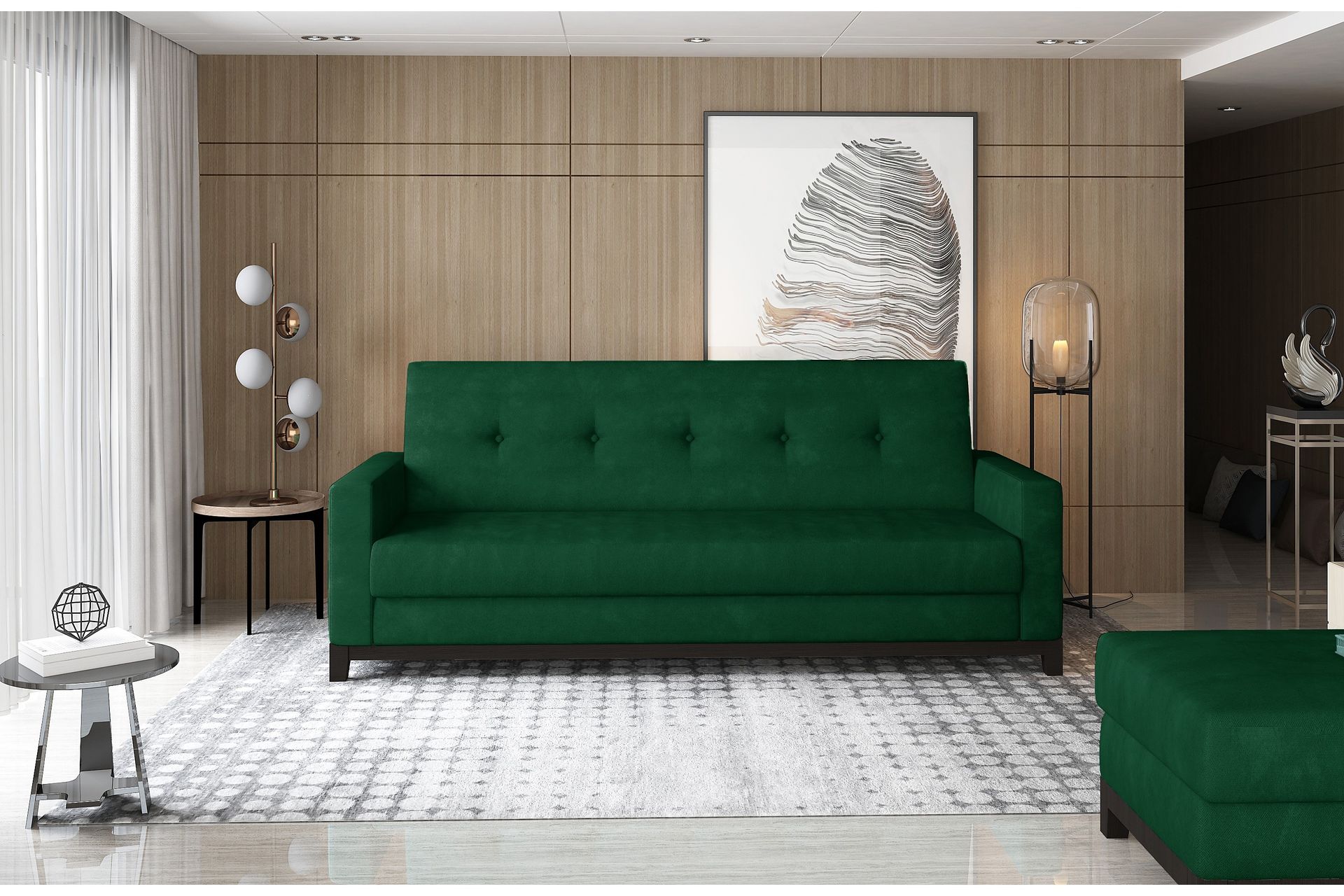 Iselene 2-seter Sovesofa - Grønn - Møbler - Sofaer - Sovesofaer