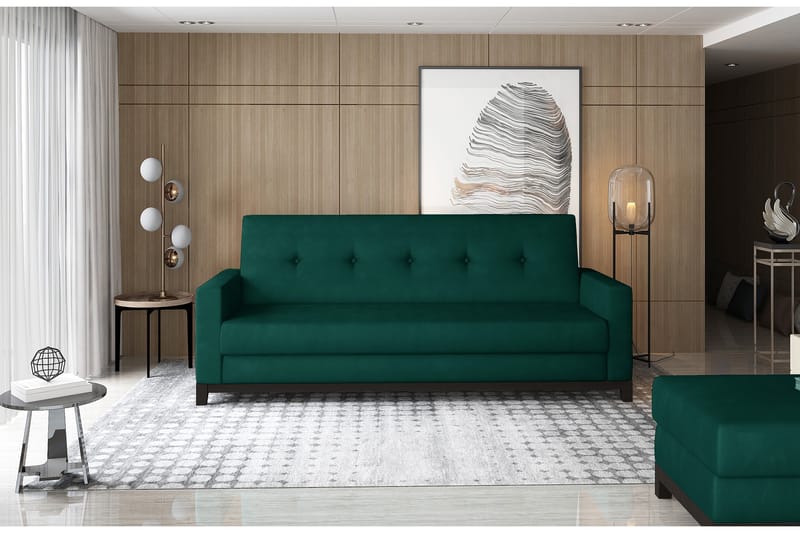 Iselene 2-seter Sovesofa - Grønn - Møbler - Sofaer - Sovesofaer