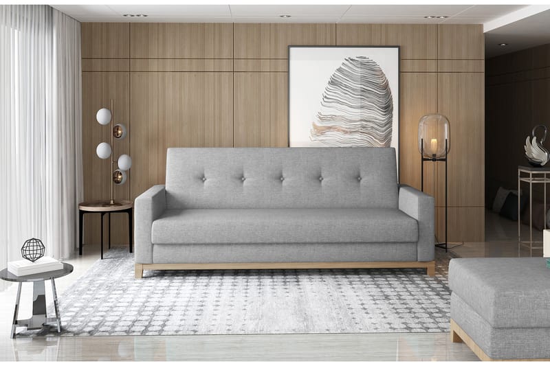 Iselene 3-seters Sovesofa - Grå - Møbler - Sofaer - Sovesofaer
