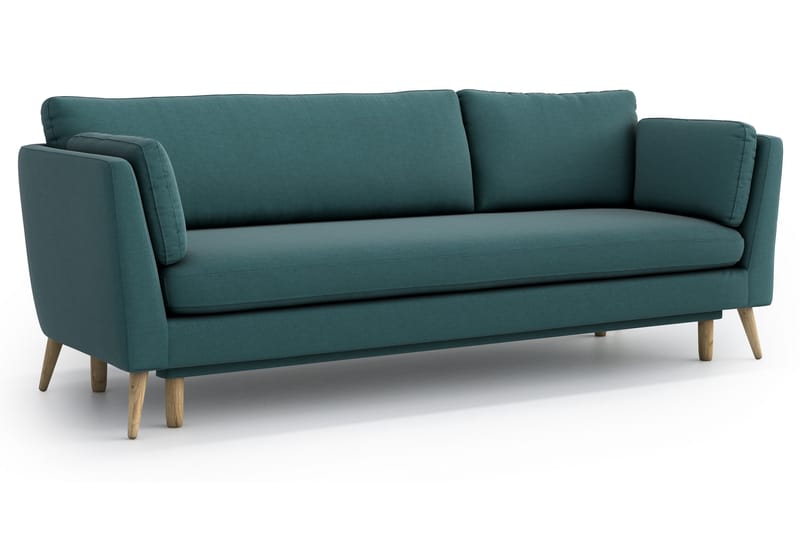 Janella 3-seter Sovesofa - Turkis - Møbler - Sofaer - Sovesofaer