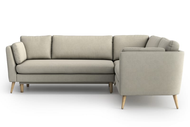 Janella Sovesofa med Divan - Beige - Sovesofaer - Hjørnesovesofa