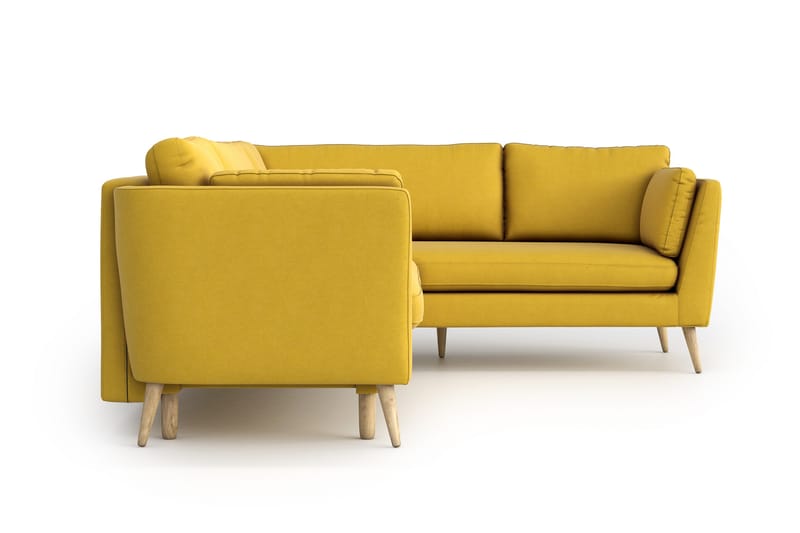 Janella Sovesofa med Divan - Gul - Møbler - Sofaer - Sovesofaer