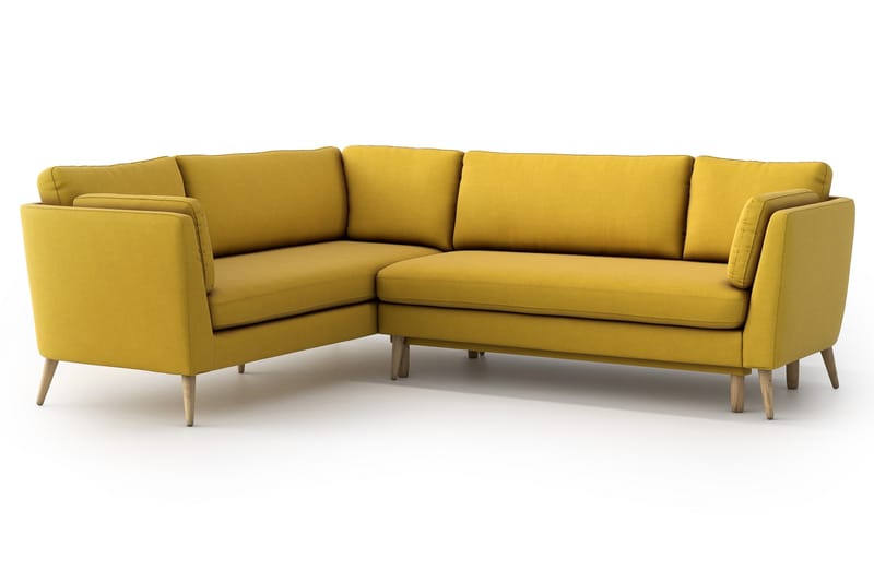 Janella Sovesofa med Divan - Gul - Møbler - Sofaer - Sovesofaer
