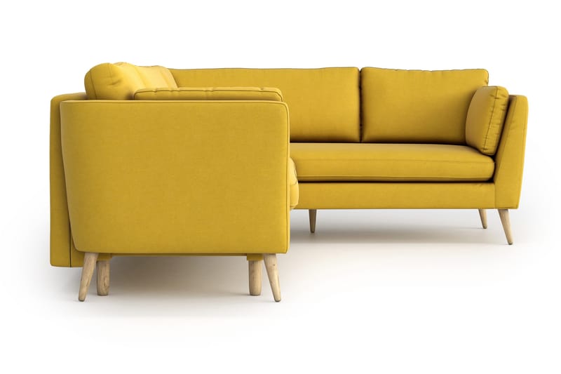 Janella Sovesofa med Divan - Gul - Møbler - Sofaer - Sovesofaer