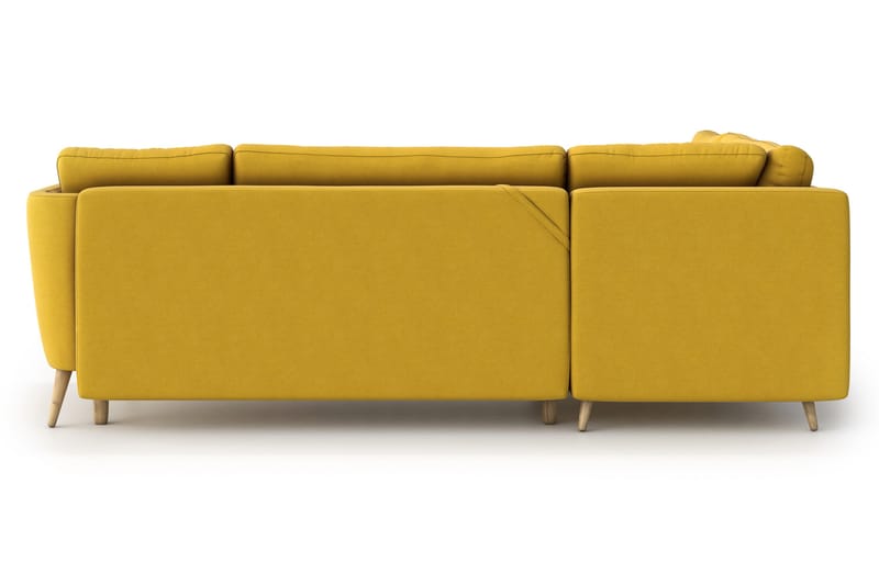 Janella Sovesofa med Divan - Gul - Møbler - Sofaer - Sovesofaer