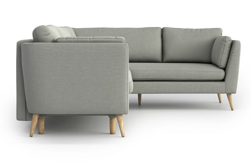 Janella Sovesofa med Divan - Lysegrå - Møbler - Sofaer - Sovesofaer