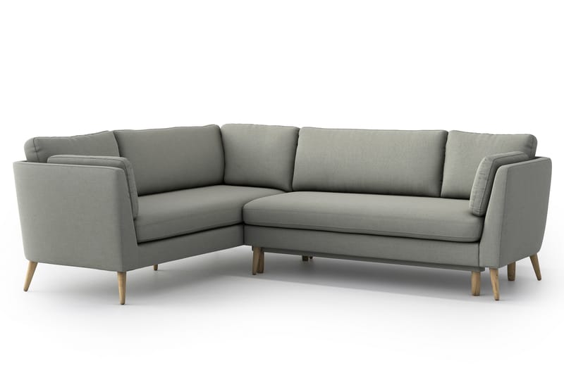 Janella Sovesofa med Divan - Lysegrå - Møbler - Sofaer - Sovesofaer