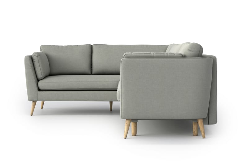 Janella Sovesofa med Divan - Lysegrå - Møbler - Sofaer - Sovesofaer