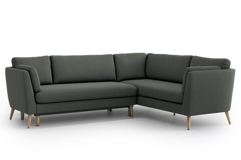 Janella Sovesofa med Divan - Mørkegrå - Møbler - Sofaer - Sovesofaer
