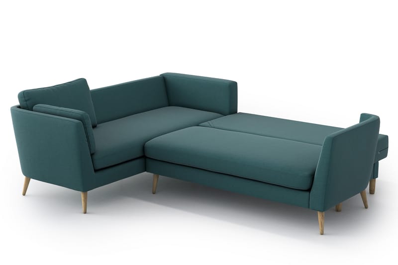 Janella Sovesofa med Divan - Turkis - Møbler - Sofaer - Sovesofaer