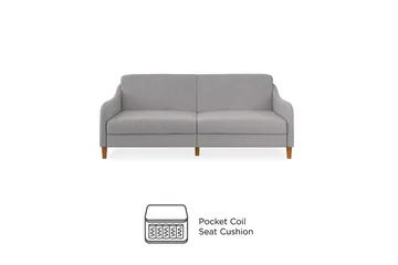 Jasper 2-seters Sovesofa Lysegrå - Dorel Home - Møbler - Sofaer - Sovesofaer