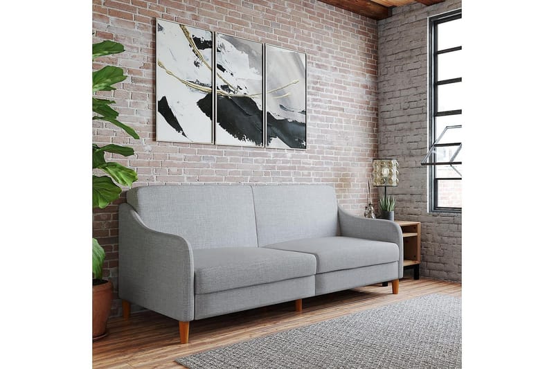 Jasper 2-seters Sovesofa Lysegrå - Dorel Home - Møbler - Sofaer - Sovesofaer