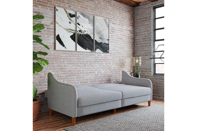 Jasper 2-seters Sovesofa Lysegrå - Dorel Home - Møbler - Sofaer - Sovesofaer