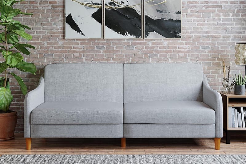 Jasper 2-seters Sovesofa Lysegrå - Dorel Home - Møbler - Sofaer - Sovesofaer