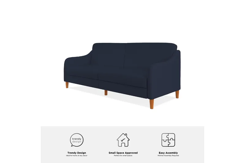 Jasper 2-seters Sovesofa Marineblå - Dorel Home - Møbler - Sofaer - Sovesofaer