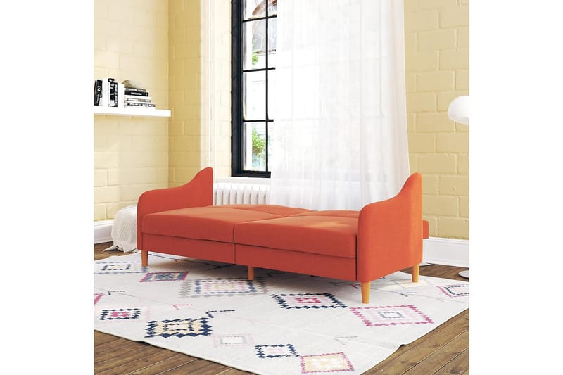 Jasper 2-seters Sovesofa Oransje - Dorel Home - Møbler - Sofaer - Sovesofaer