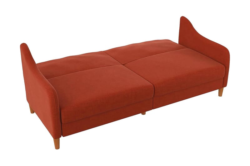 Jasper 2-seters Sovesofa Oransje - Dorel Home - Møbler - Sofaer - Sovesofaer