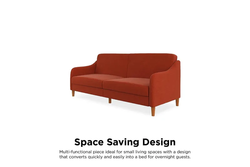 Jasper 2-seters Sovesofa Oransje - Dorel Home - Møbler - Sofaer - Sovesofaer