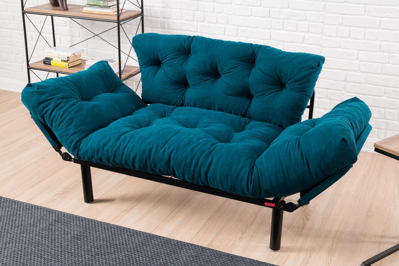 Jenica Sovesofa 2-seter - Blågrønn - Møbler - Sofaer - Sovesofaer
