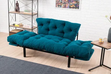 Jenica Sovesofa 2-seter - Blågrønn - Møbler - Sofaer - Sovesofaer