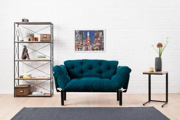 Jenica Sovesofa 2-seter - Blågrønn - Møbler - Sofaer - Sovesofaer