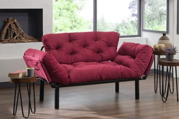 Jenica Sovesofa 2-seter - Burgunder - Møbler - Sofaer - Sovesofaer