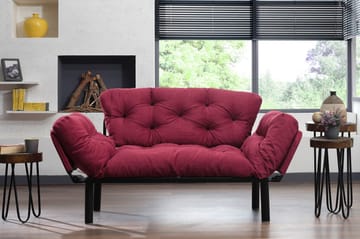 Jenica Sovesofa 2-seter - Burgunder - Møbler - Sofaer - Sovesofaer
