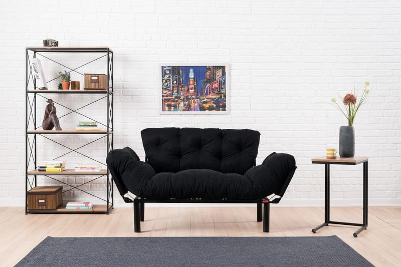 Jenica Sovesofa 2-seter - Svart - Møbler - Sofaer - Sovesofaer