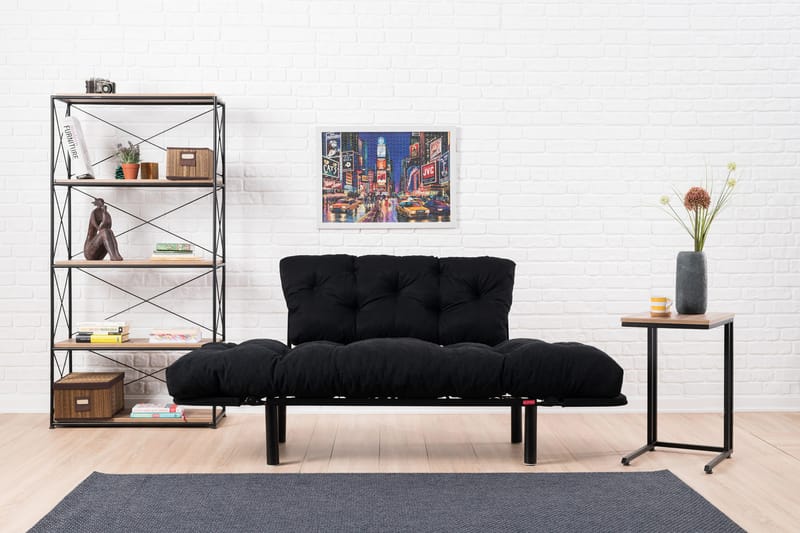 Jenica Sovesofa 2-seter - Svart - Møbler - Sofaer - Sovesofaer