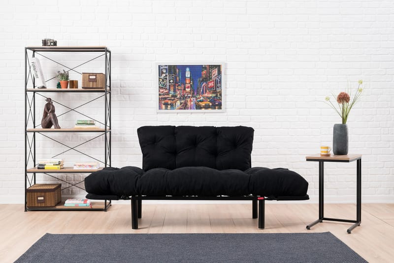 Jenica Sovesofa 2-seter - Svart - Møbler - Sofaer - Sovesofaer
